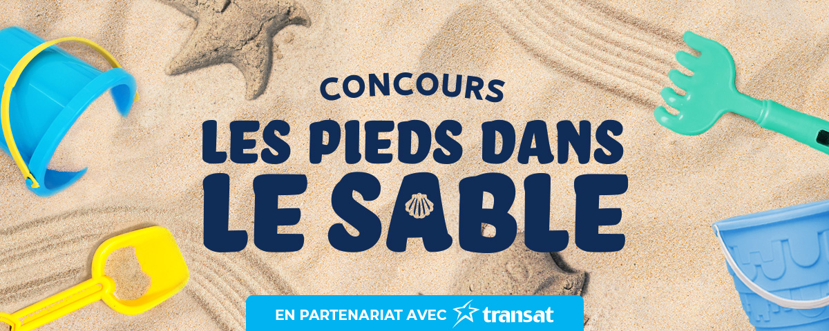 Concours Les pieds dans le sable